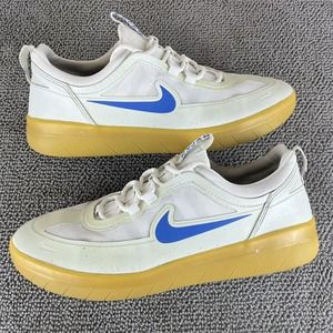 Nike SB Nyjah Free 2 Summit White Photo Blue Gum Skate Shoes Men's Size 8.5